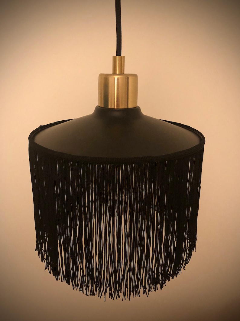 Tassel Fringing Lampshade Fringe Pendant Luxury Unique Etsy Australia