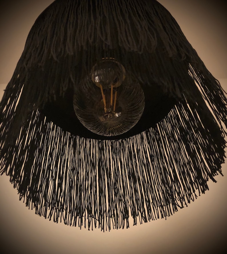Tassel Fringing Lampshade Fringe Pendant Luxury Unique Etsy Australia