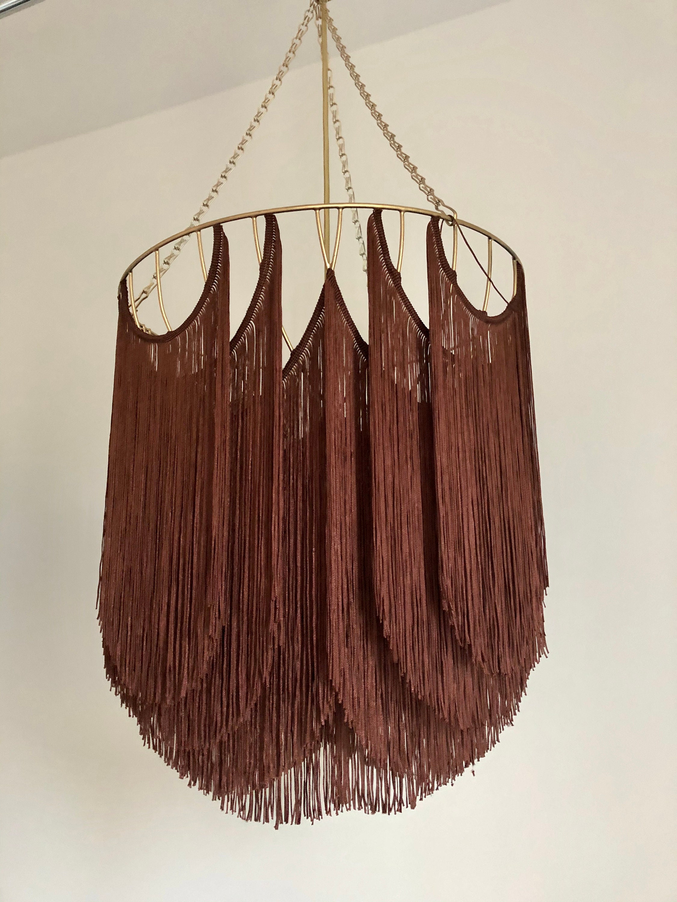 Tassel fringing lampshade fringe pendant luxury lampshade Etsy