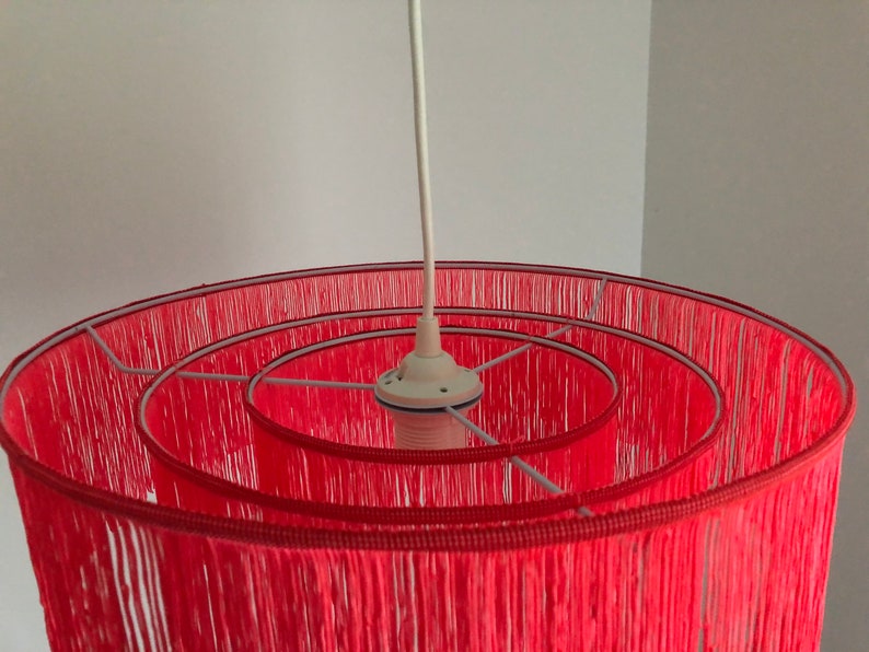 Tassel Fringing Lampshade 3layer Fringe Pendant Luxury Etsy