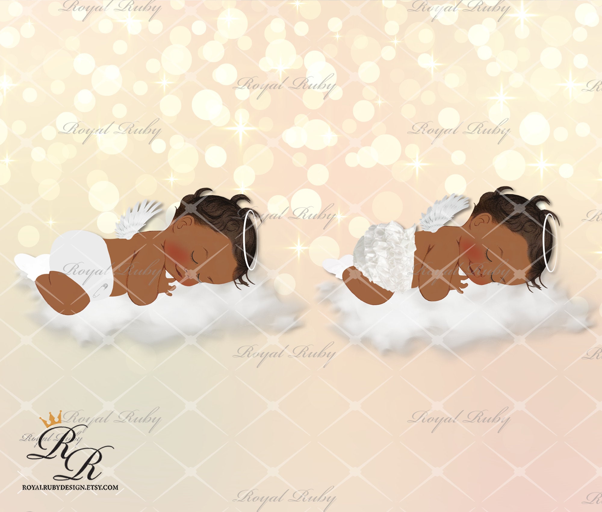 African American Baby Angel