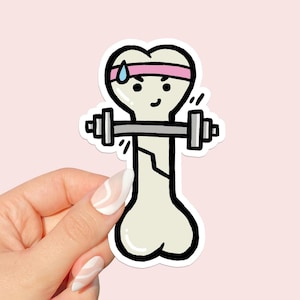 Physical Therapy Broken Bone Funny Vinyl Sticker, Broken Leg Sticker, Broken Ankle Gift, Get Well Soon Patient Gifts, Recovery Gifts