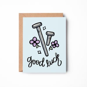 Good Luck Floral Get Well Card: Broken Bone Recovery Gift