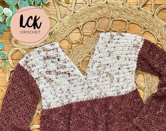 Crochet Top Pattern PDF - Junette Top