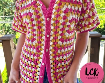 Crochet Top Pattern - Granny DeVito Shirt