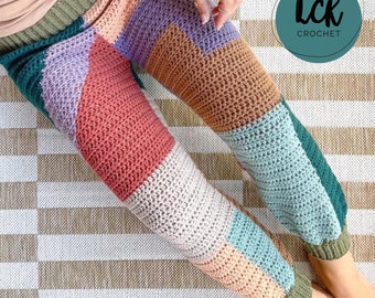 Crochet Pants Pattern PDF - Lavida Lounge Pants - Etsy