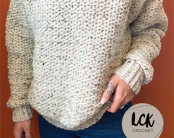 Crochet Sweater Pattern PDF - Vienna Sweater