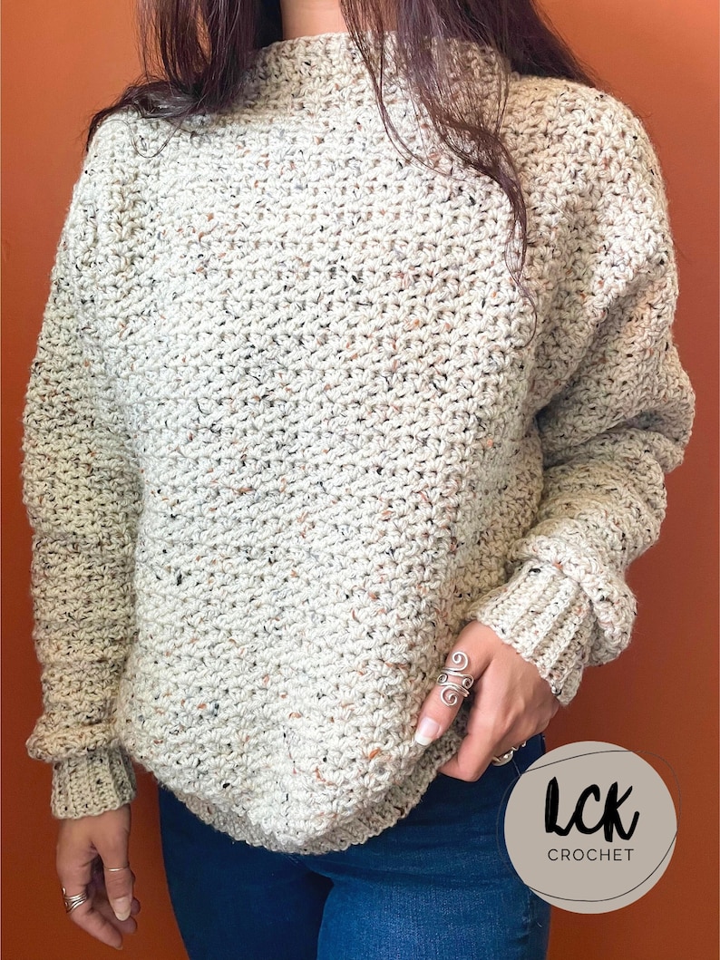 Crochet Sweater Pattern PDF Vienna Sweater image 1