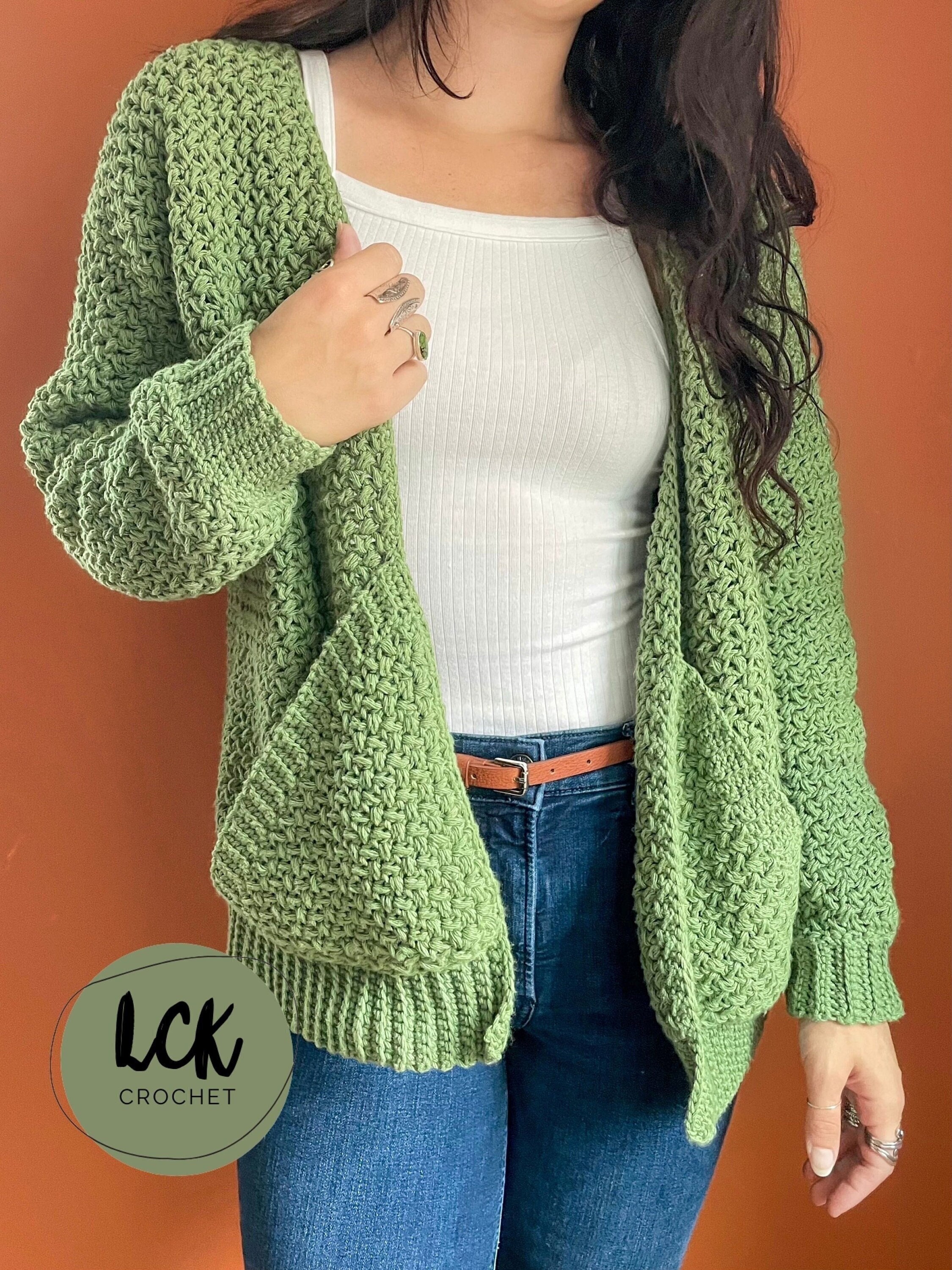 Crochet Cardigan Pattern PDF Nina Bean 