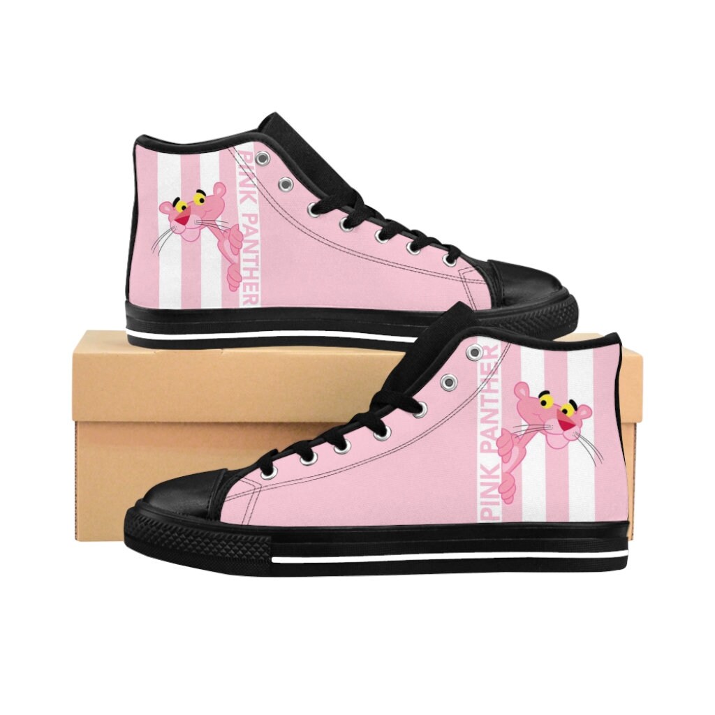 Pink top panther converse