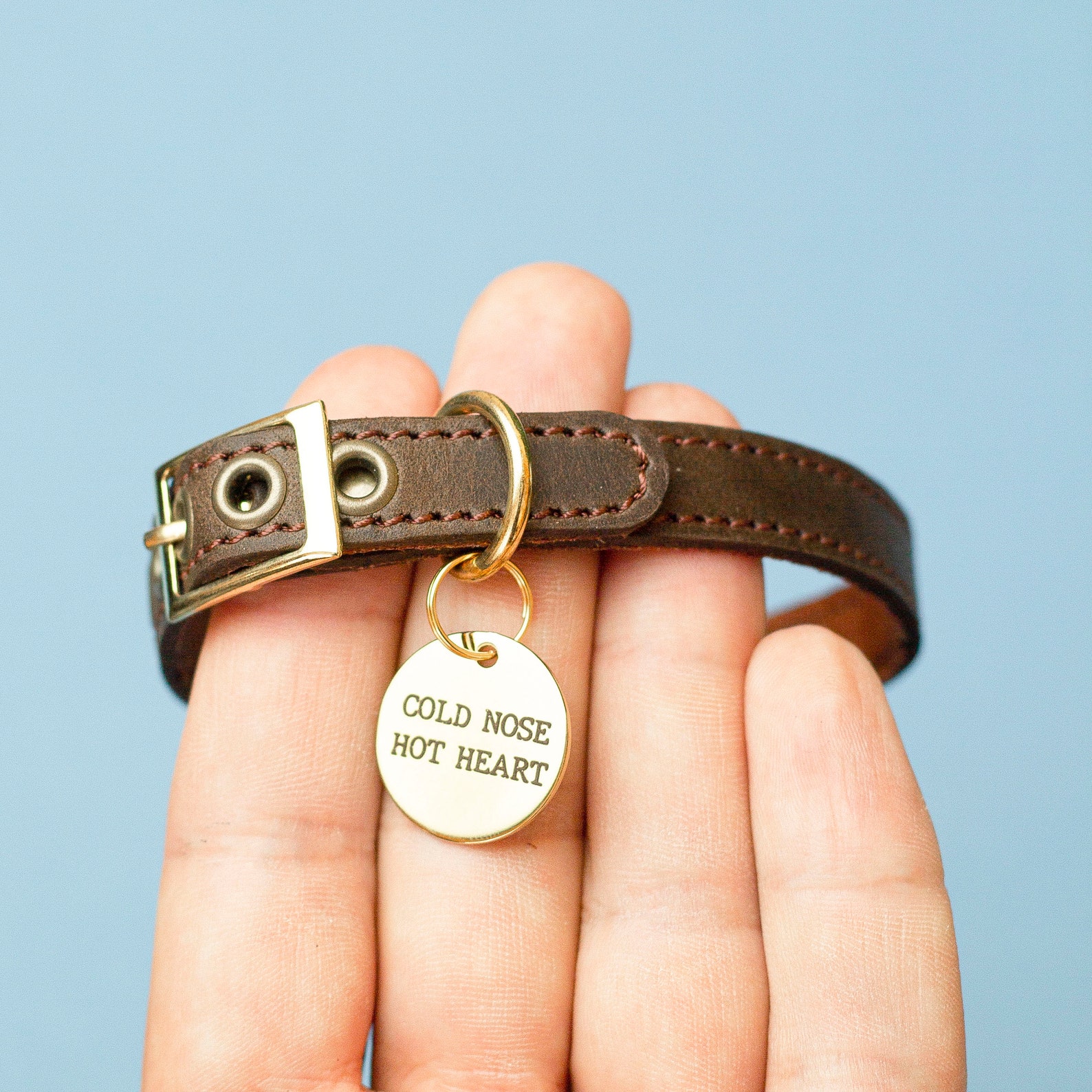 Cute Cat Collar Personalized Leather Collar Custom Collar Etsy