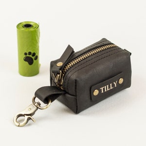 Dog poop bag holder, Dog waste bag holder, Leather Dog poop bag dispenser, Dog waste bag dispenser