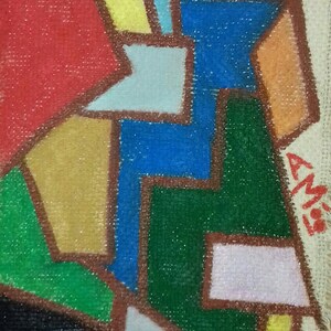 abstract psihodelist modern oil art painting