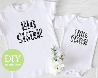 Sister Iron-on Transfer: Pregnancy Announcement, Baby Reveal
