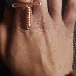 Copper Ankh ring