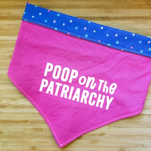 Poop on the Patriarchy | Dog Bandana, Reproductive Rights, Wag the Vote