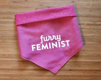 Furry Feminist | Dog Bandana, Reproductive Rights, Wag the Vote