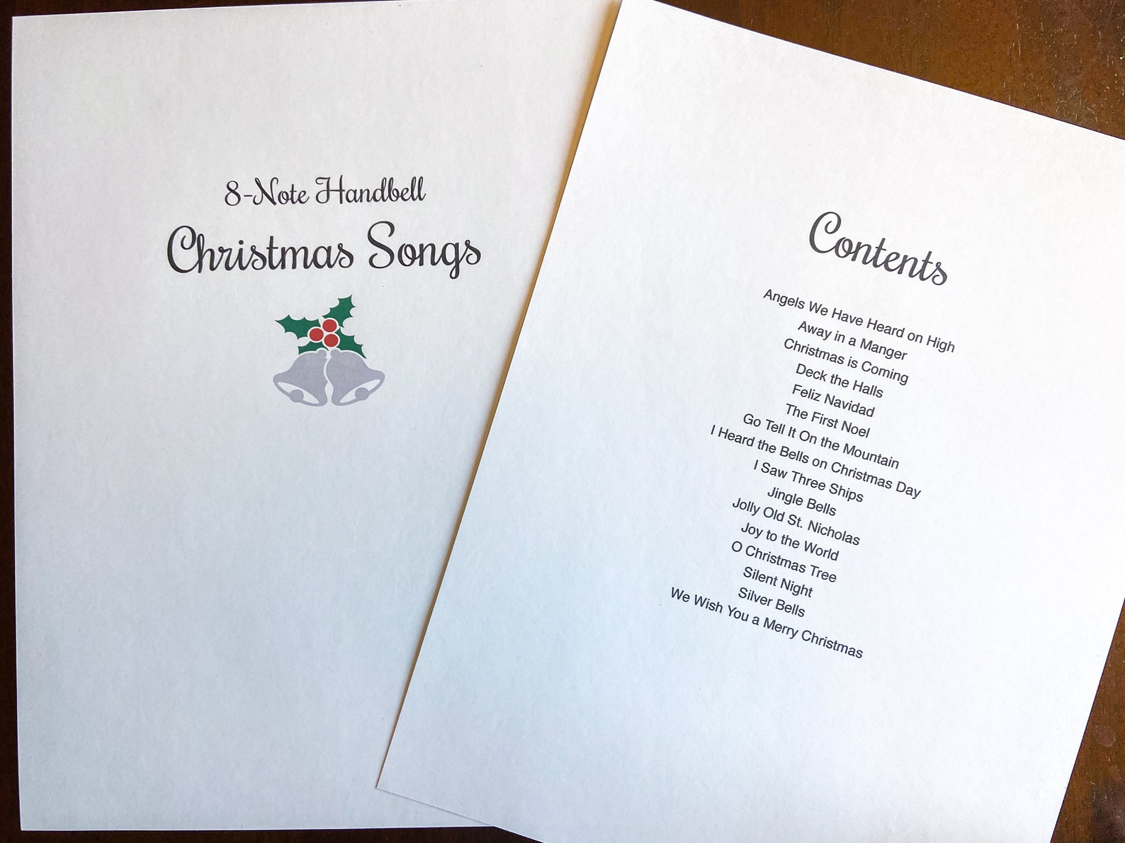 Christmas Handbell Sheet Music Digital Download PDF Etsy