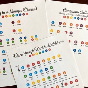 LDS Primary Christmas Handbell Sheet Music Digital Download PDF