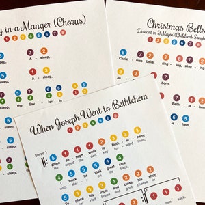 Descarga digital en formato PDF de partituras para campanas de Navidad de la Primaria LDS