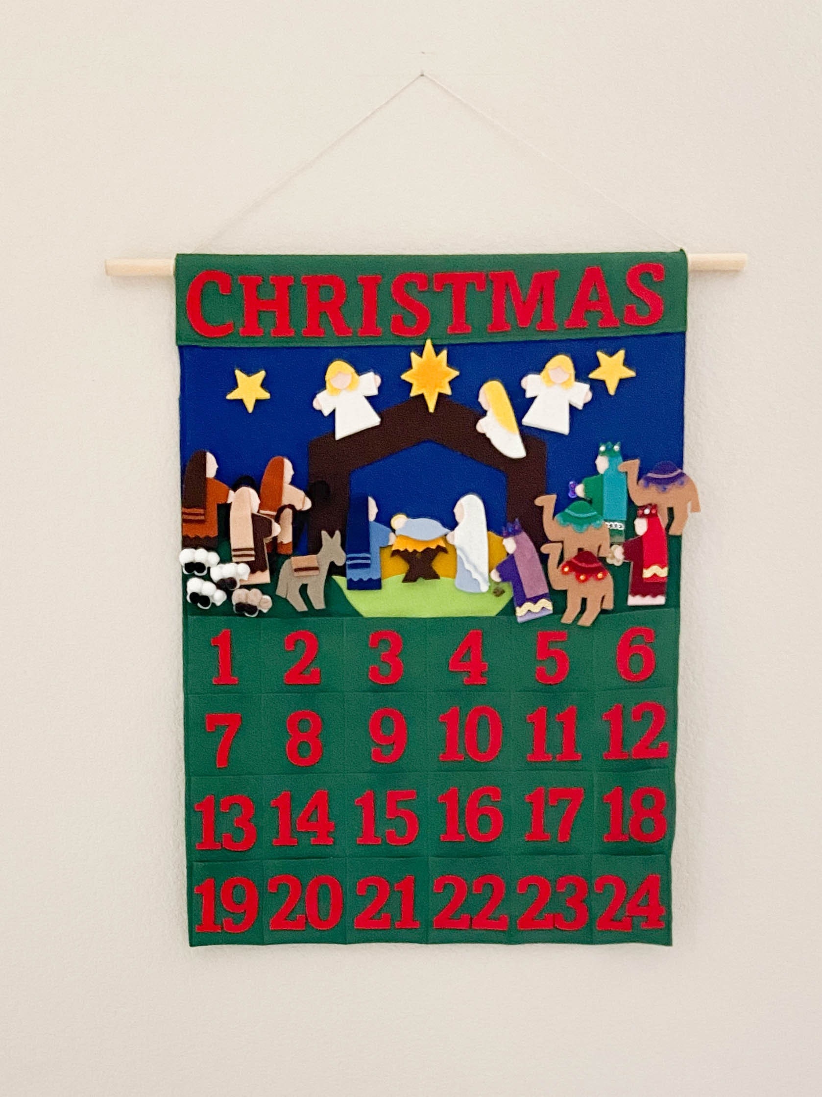 Felt Nativity Advent Calendar PDF Pattern Etsy Felt Nativity Advent Calendar PDF Pattern Etsy