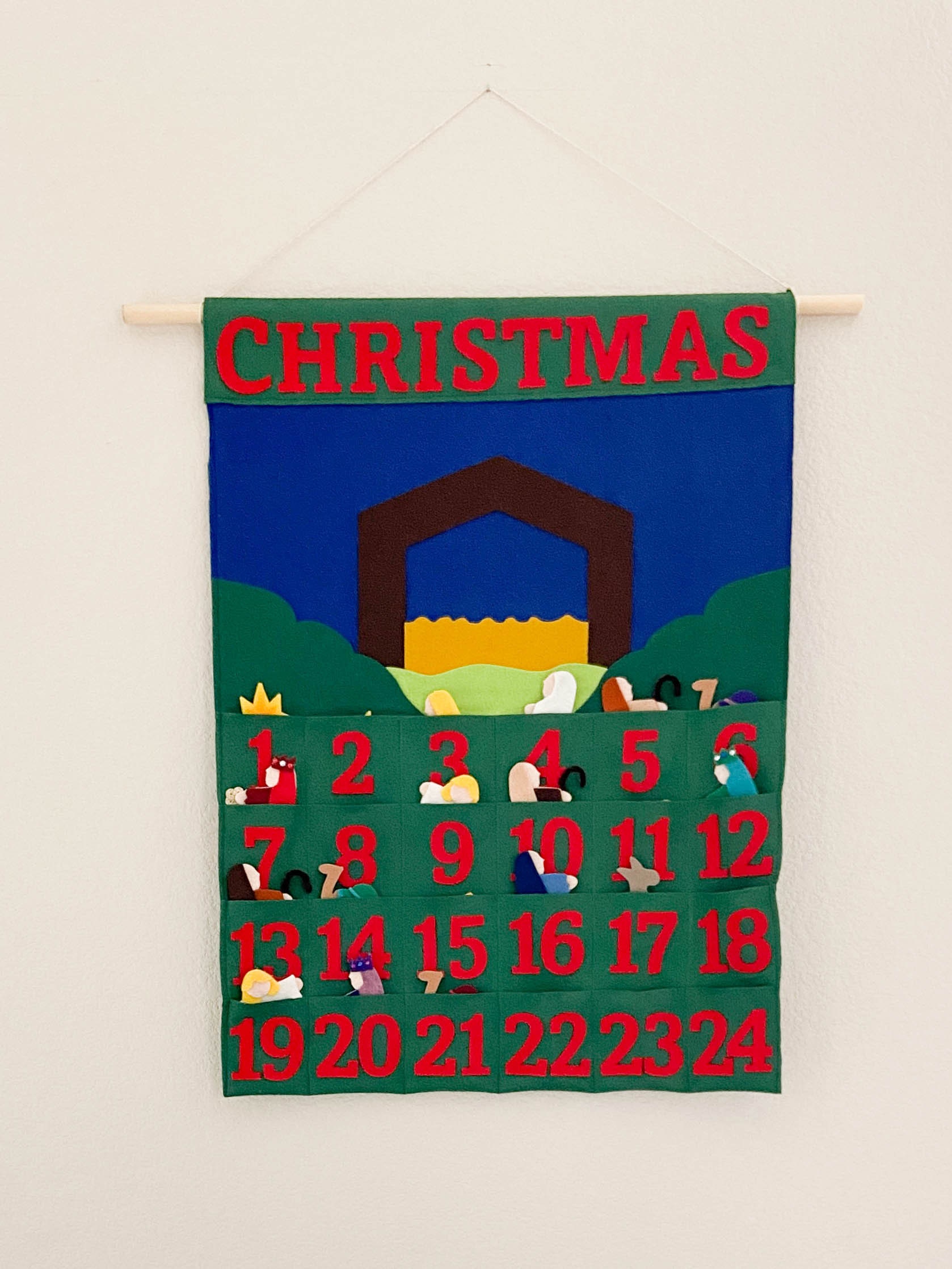 Felt Nativity Advent Calendar PDF Pattern Etsy