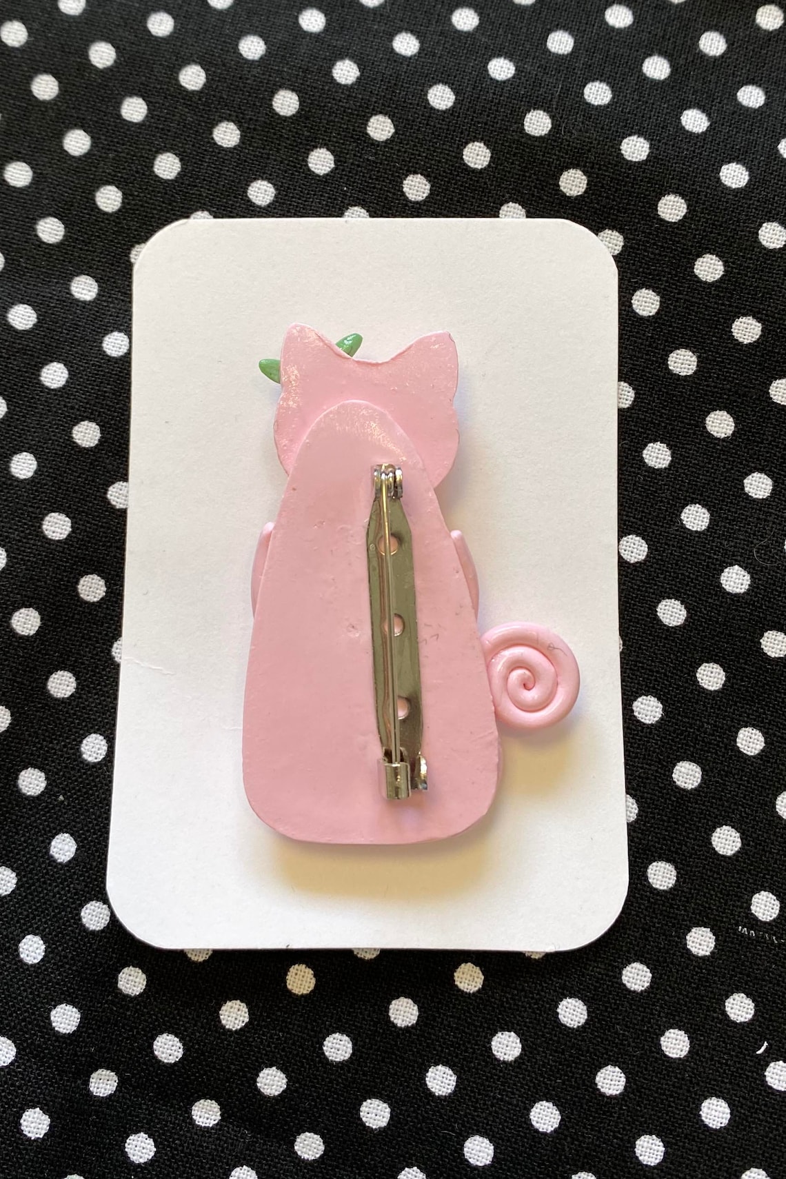 Cat Pin Cat Polymer Clay Pin Purrfectly Adorable Whimsical Etsy