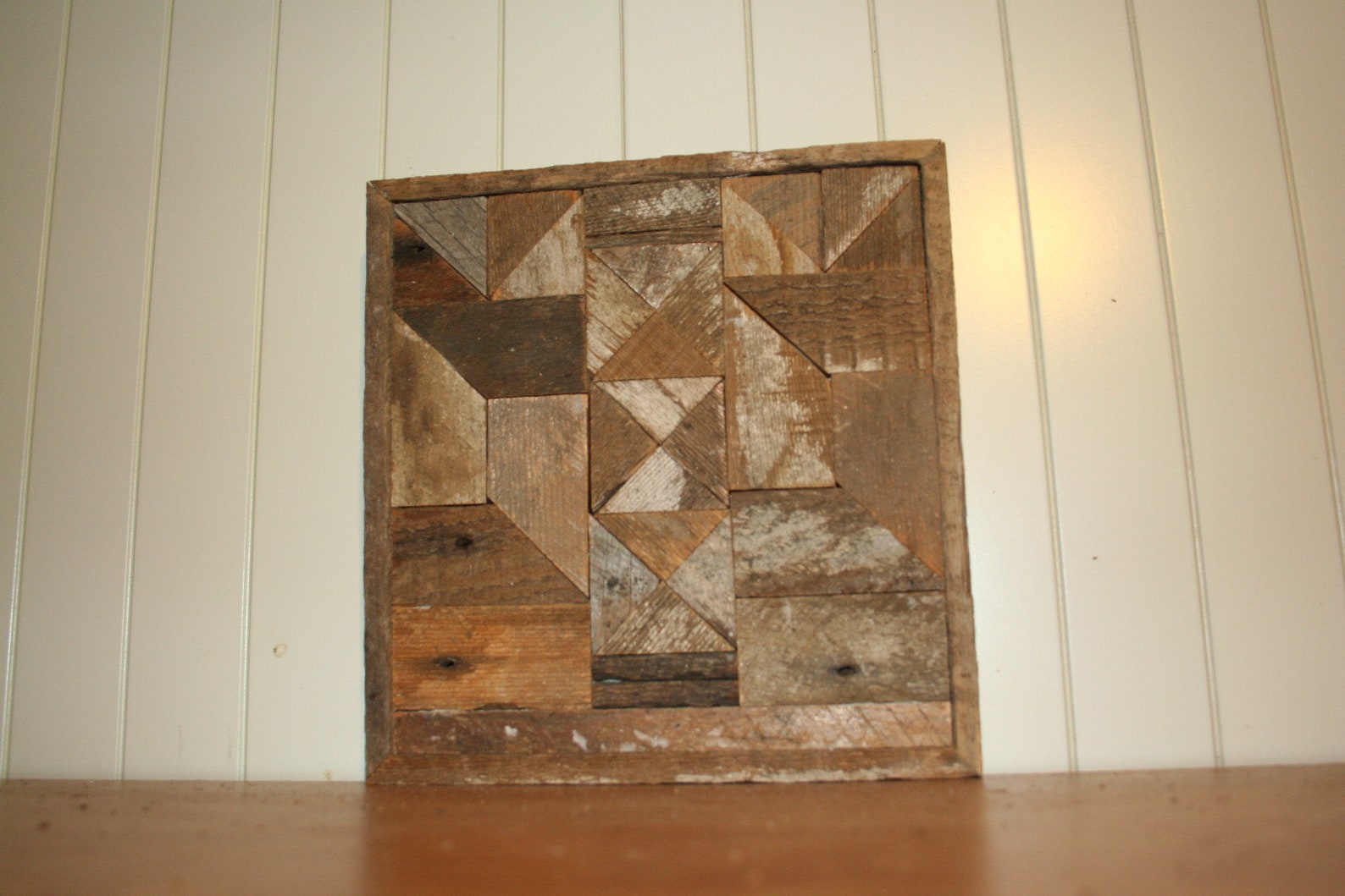 Lath Art Wall Hanging Unique Reclaimed Wood Gift Etsy