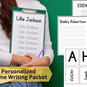 Custom Name Tracing Sheet Handwriting Practice Personalized Name Trace ...
