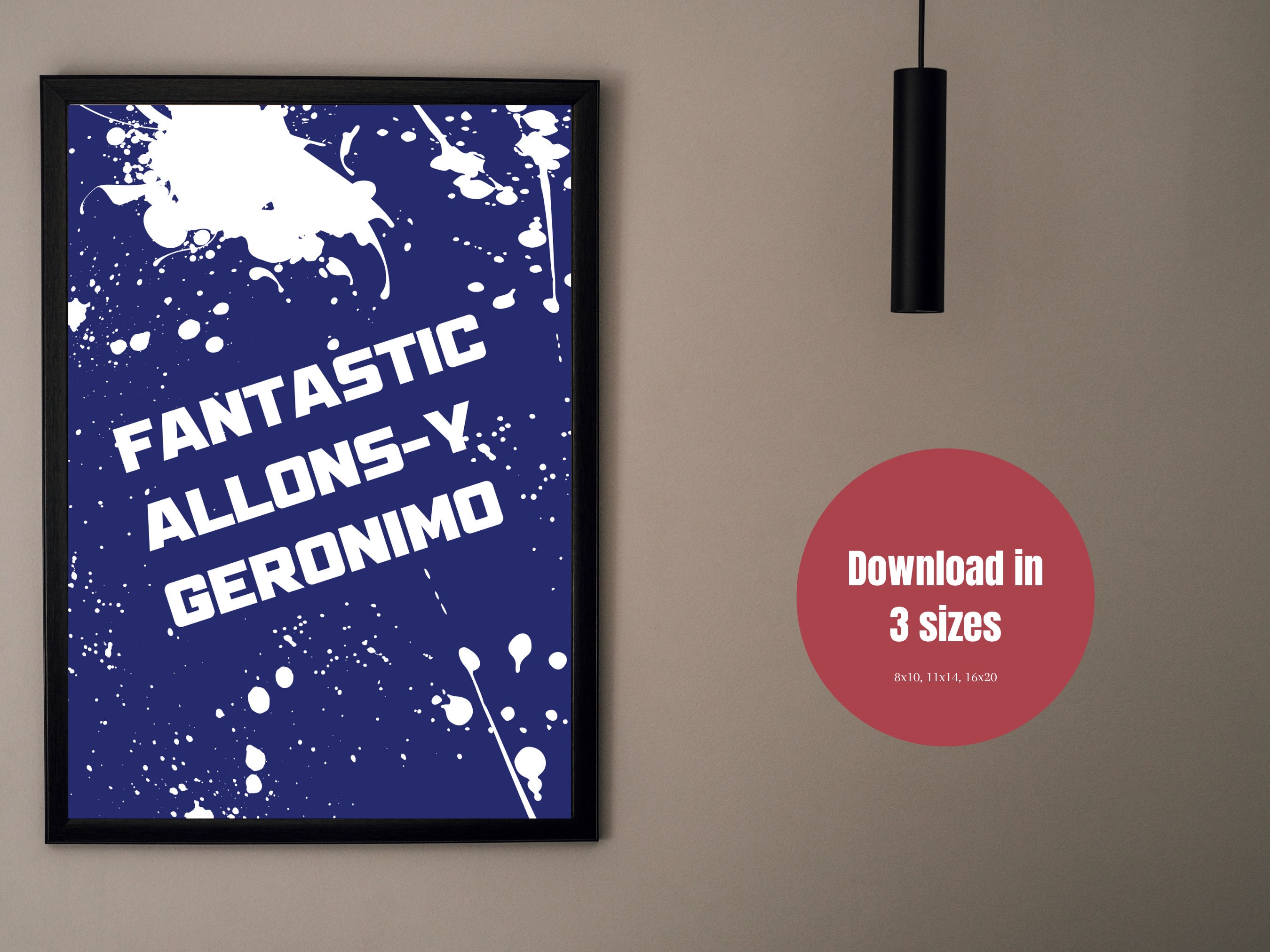 Doctor Who Inspired Phrases Art Print, Nerdy Wall Art, Game Room Decor