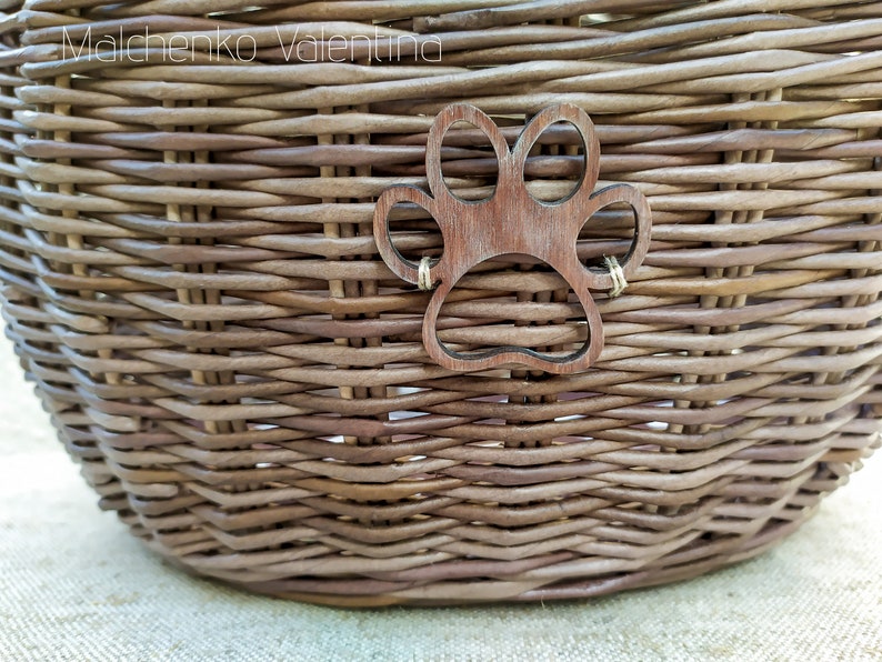 Beautiful wicker pet house in NATURAL color 1 cotton cushion Wicker cat bed Wicker cat house Wicker cat cave wicker cat basket