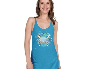 Women's Racerback Tank - NAUT - Crab