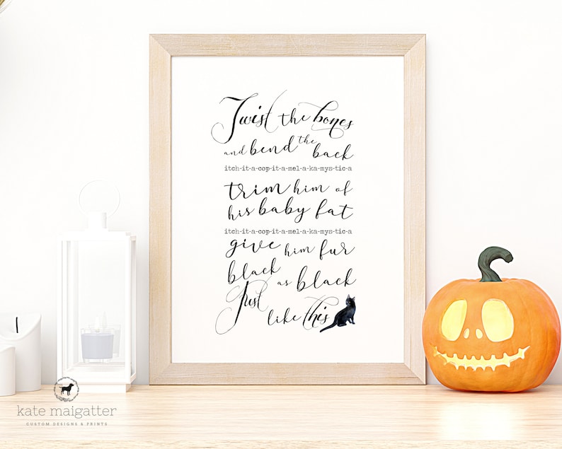 Hocus Pocus Printable Hocus Pocus Spell Print Halloween - Etsy