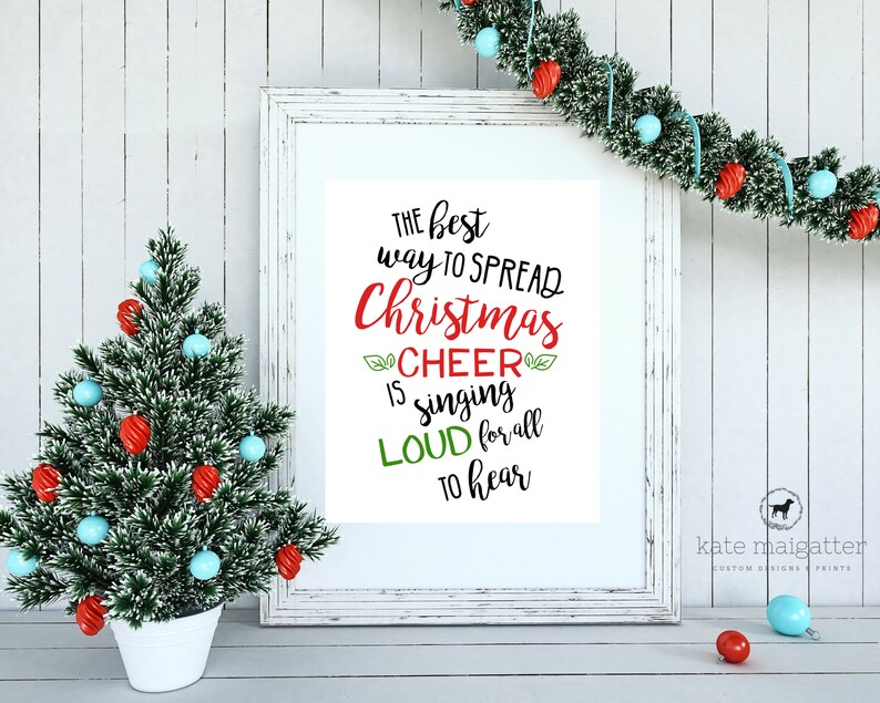Elf Christmas Cheer Print Elf Movie Quote Christmas Print Etsy