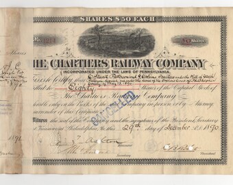 Caldwell Railway Company Stock Certificate