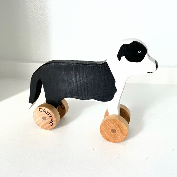 Custom Dog Push Toy on Wheels Etsy