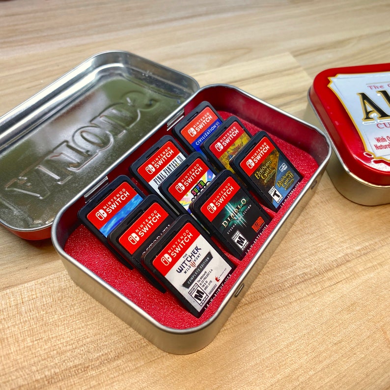 Nintendo Switch Altoids Tin Cartridge Case Etsy