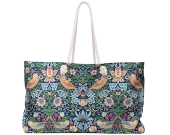 William Morris Compton Floral Tote Bag: Arts & Crafts Shoulder Bag