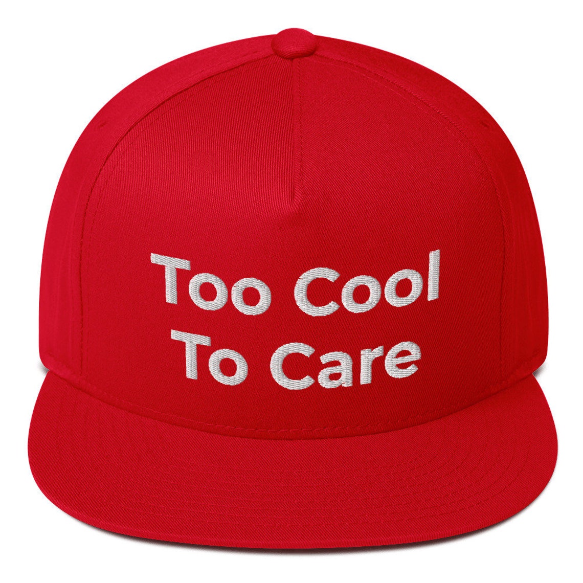 Lustige Mützen Too Cool To Care Bestickte Mütze Lustige Etsy