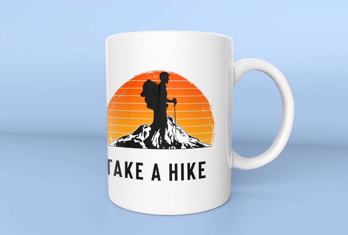 Hiking Coffee Mug Take A Hike Mug Camping Mug Adventurer Etsy