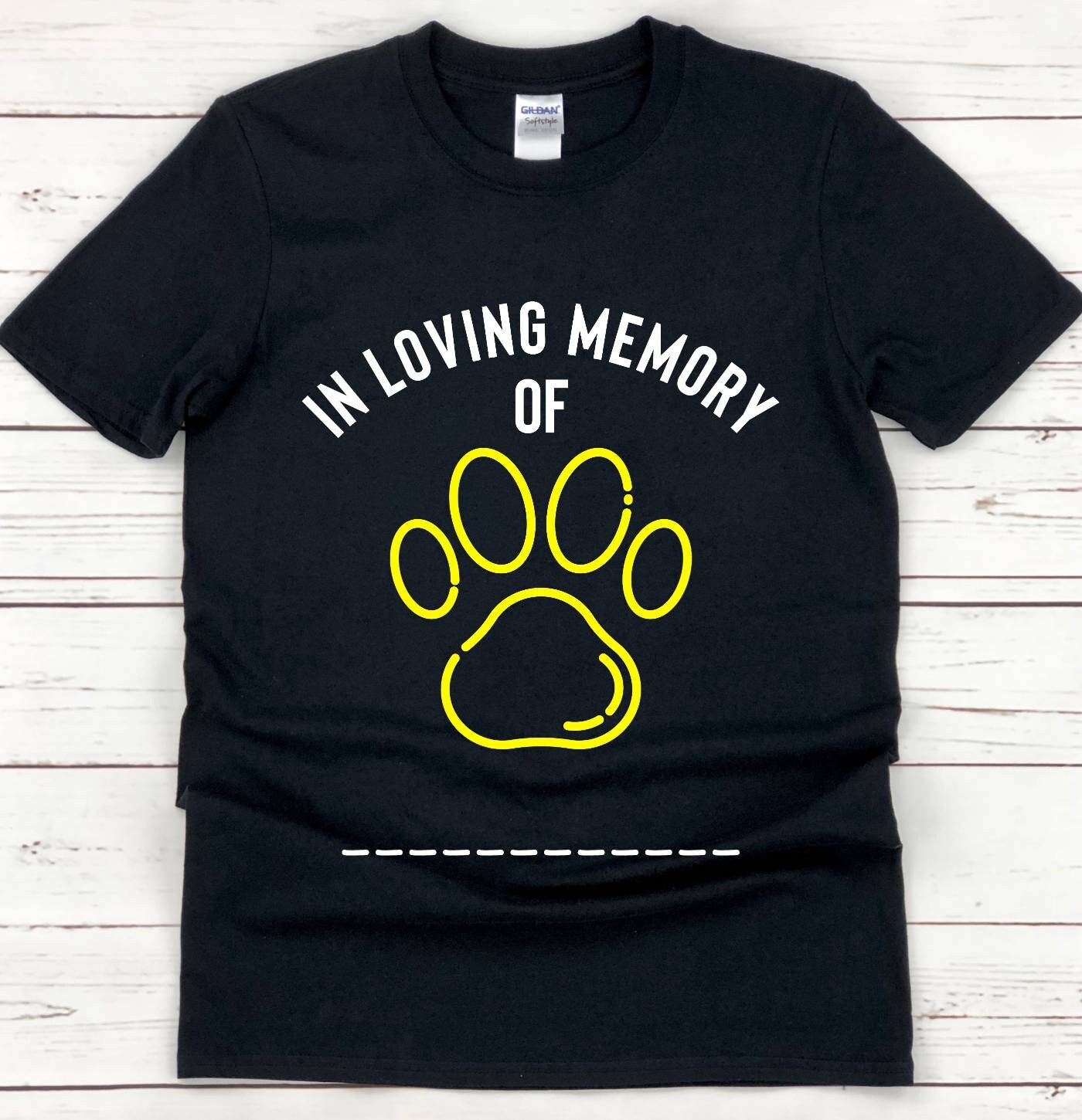 Custom Text Pet Memorial Shirt Personalized Pet Memorial Etsy