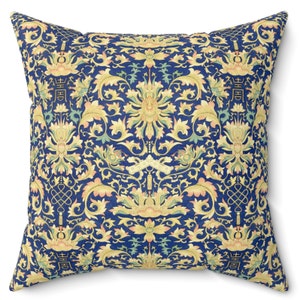 Vintage Chinese Pillow Cover, Oriental Home Decor, Asian Cushion Cover, Chinese Decor, Chinoiserie Throw Pillow, Chinese Ornaments & Symbols