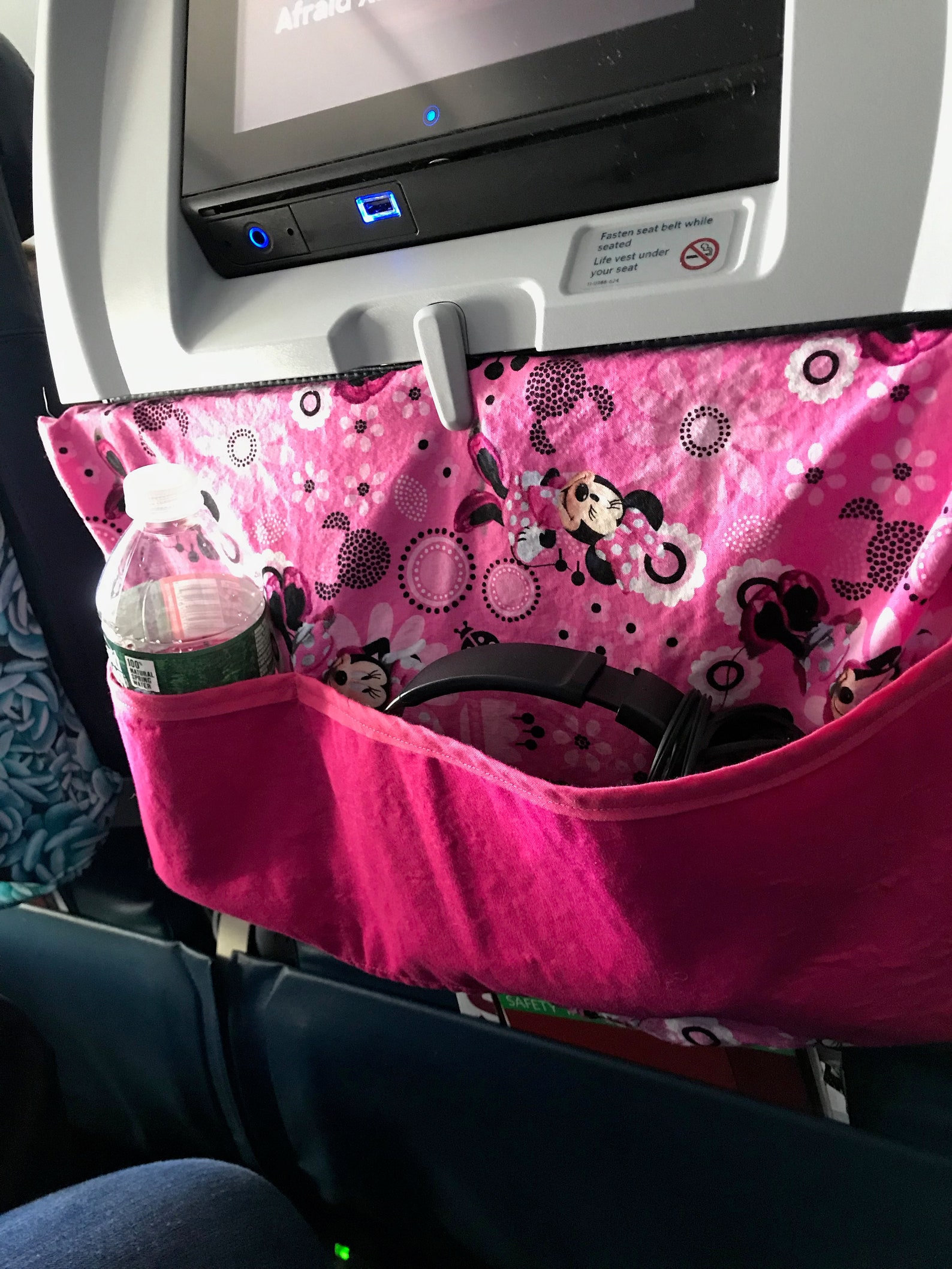 Airplane Tray Table Cover Floating Bubbles Mickey Etsy