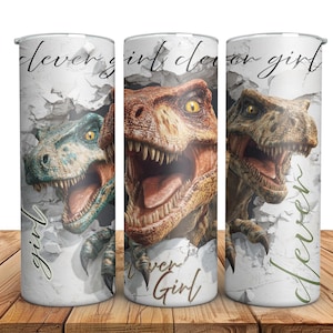 Dinosaur Tumbler Wrap PNG Prehistoric 3D Jurassic Sublimation design instant tumbler Wrap download 20oz Skinny Tumbler digital download dino