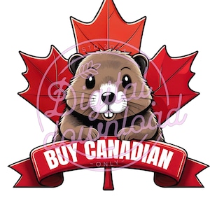 Buy Canadian Printable sticker, Canadian pride sticker download Maple leaf sticker Canadian beaver printable sticker