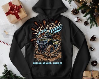 Camo Four Wheeler PNG: Just Ride ATV Sublimation Design