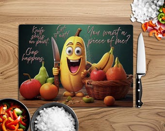 Funny Fruit Cutting Board Sublimation Design (Digital Download)