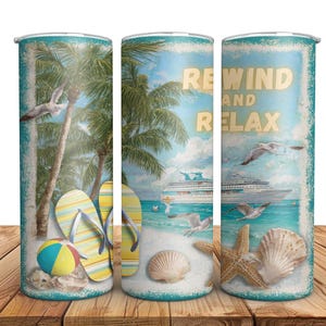 Cruise Tumbler Wrap, Beach 20oz Sublimation Tumbler Wrap PNG , Cruise Ship Digital Design, Vacation Tumbler Png Design Cruise Vacation png
