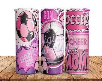 Soccer Mom 20oz Tumbler Sublimation Design (Digital Download)