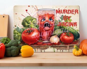 Funny Vegetable Cutting Board Sublimation Design (Digital Download)